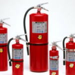 Fire extinguishers, dry chemical fire extinguishers, CO2 fire extinguishers
